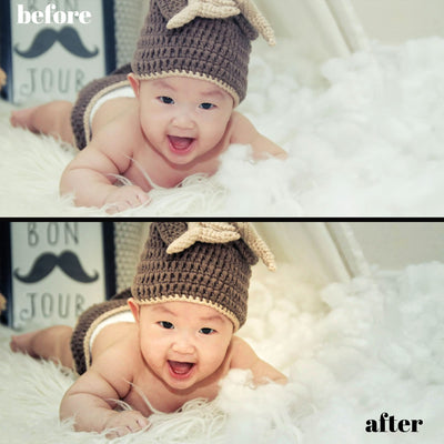 Newborn Perfection: 30 Desktop & 15 Mobile Lightroom Presets for Delicate Edits