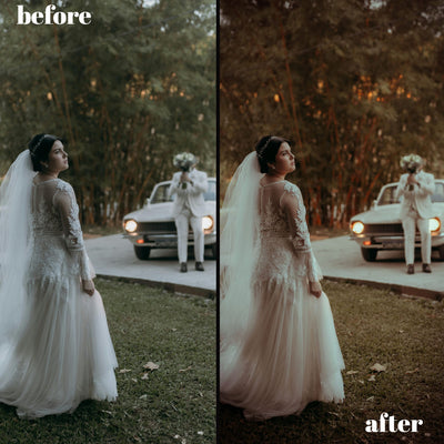 Vintage Wedding Day Presets: 45 Timeless Lightroom Desktop & Mobile Filters for Romantic Photography