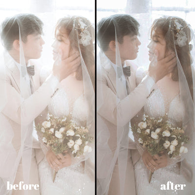 Romantic Wedding Collection: 29 Desktop & 14 Mobile Lightroom Presets for Dreamy, Emotive Edits