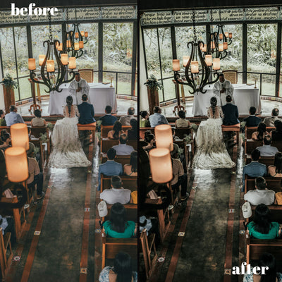 Indoor Wedding Magic: 30 Desktop + 15 Mobile Lightroom Presets for Flawless Indoor Shots