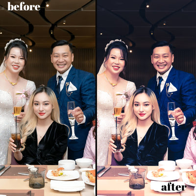 Indoor Wedding Magic: 30 Desktop + 15 Mobile Lightroom Presets for Flawless Indoor Shots
