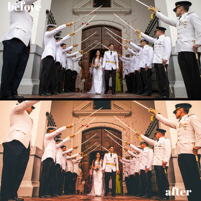 Outdoor Wedding Brilliance: 30 Desktop + 15 Mobile Lightroom Presets for Stunning Outdoor Shots