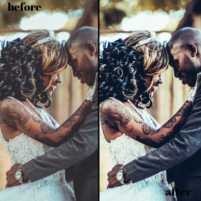 Cinematic Wedding Films: 30 Desktop + 15 Mobile Lightroom Presets for Authentic Film Looks