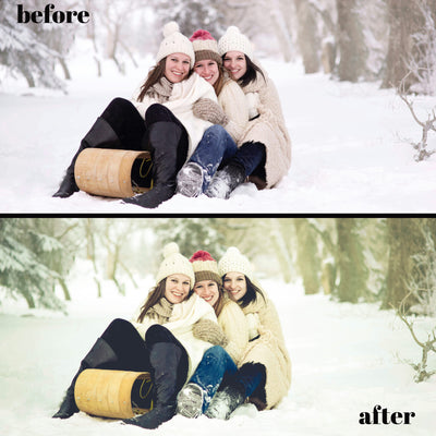 Winter Wonderland Presets: 30 Desktop; 15 Mobile Lightroom Filters for Crisp, Cool Tones