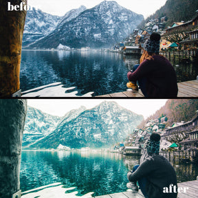 Winter Wonderland Presets: 30 Desktop; 15 Mobile Lightroom Filters for Crisp, Cool Tones